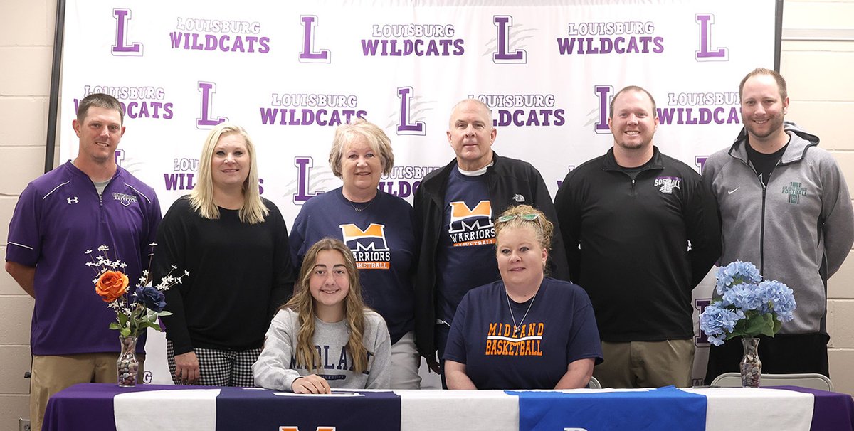 Louisburg's Delanie Tally saw her dream of playing college basketball become a reality when she signed to play at Midland University this upcoming season. Tally was Louisburg's leading 3-point shooter last year.
louisburgsportszone.com/2023/07/tally-…