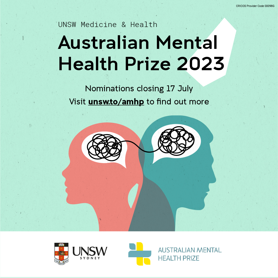 Calling mental health professionals! 
Psychs, counsellors, music/art therapists, community mental health workers &amp; beyond - this is a GREAT way to recognise someone you know who's doing amazing work for Australian #mentalhealth and #wellbeing To nominate: unsw.to/amhp