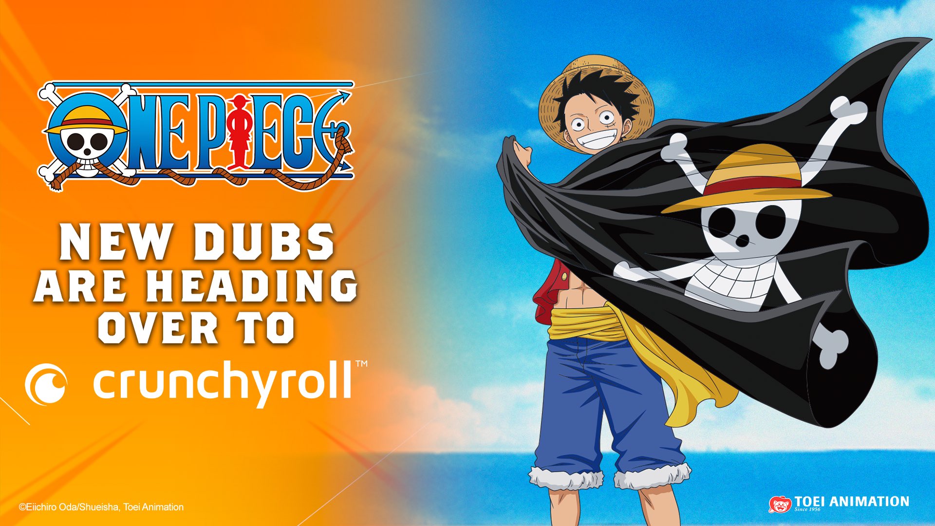 One Piece US on X: BIG NEWS💥 #OnePiece dubs are heading over to @ Crunchyroll July 5th! 🏴‍☠️🙌 Read more:    / X