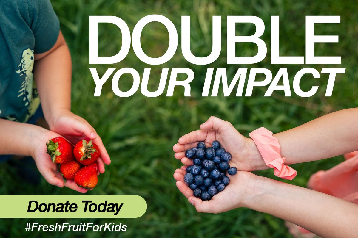 July is Fresh Fruit For Kids month, <a href="/Canpotex/">Canpotex</a>
will match every dollar up to $50,000! Donate today. #freshfruitforkids #ff4k23 #changemaker #spearhead   
HOW TO DONATE: saskatoonfoodbank.org/howtodonate