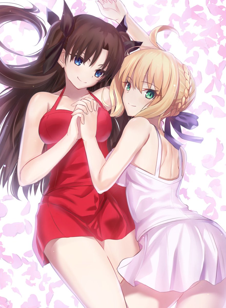 junior_gamer24's tweet photo. Rin and saber https://t.co/JwyvURxXM7