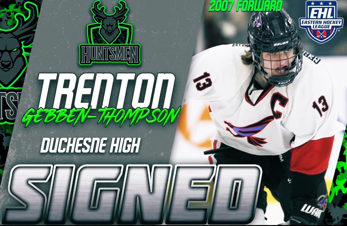 coachathomps's tweet photo. T is heading EAST!!! I’m SO proud of you @trentongt25 ❤️ cant wait see u in Black 🖤 and Green 💚 tearing up the ice on the East Coast w/ @PAHuntsmen💪🏼 🏒 #EShow #YourNextStop @EHL_Hockey @EHLpremier @DuchesneHockey @Duchesne_Hockey @FalconsNational https://t.co/r6aXvrw5vh