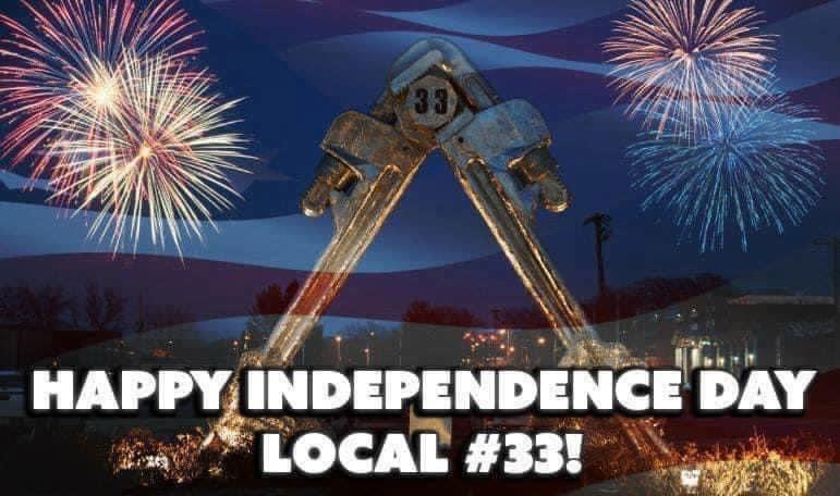 On behalf of Local 33, we want to wish everyone a happy Fourth! Let us never forget all who have served & sacrificed for our country. This includes not only our armed forces but all who have contributed to the growth & prosperity of America.

#iowaskilledtrades #iowaconstruction