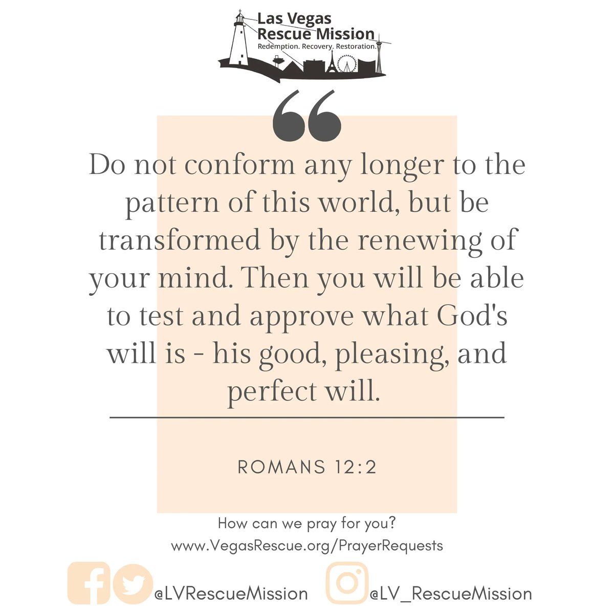 LVRescueMission's tweet photo. || RENEWING OF YOUR MIND ||

#vegasrescue #LVRM #dailybread #amen https://t.co/MHN2yGDJkP