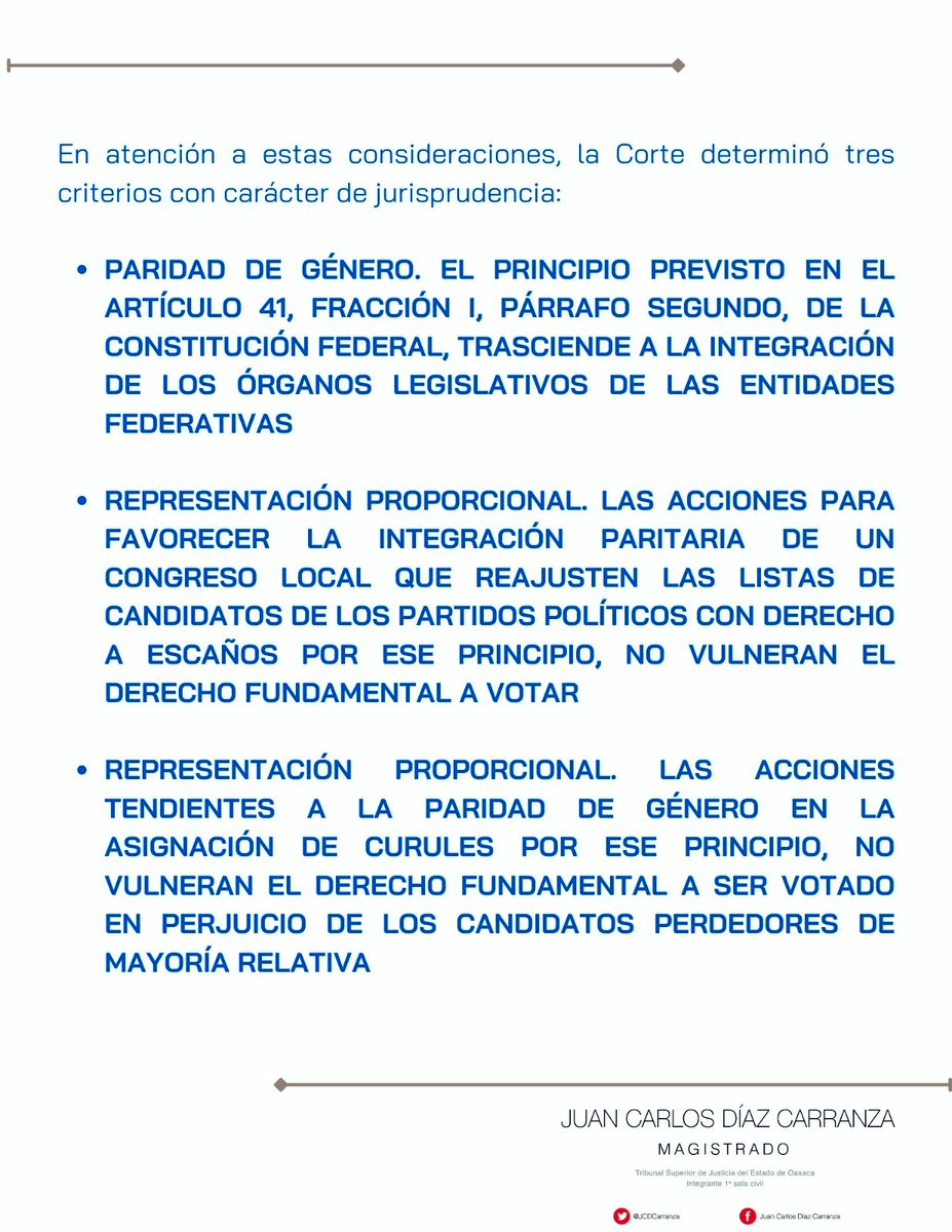 A propósito del aniversario del #VotoFemenino en México.

Comparto esta #ContradicciónDeCriterios

🔸Una mujer que formaba parte de un juicio para la protección de los derechos político electorales de la ciudadanía, denunció una posible contradicción de criterios sustentados

1/3