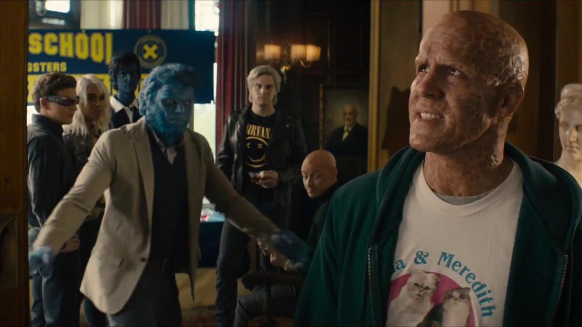 The_GM_is_God's tweet photo. Deadpool 3 would be the greatest movie ever if every single potential cameo people are getting hyped over were literally just in a single moment like this https://t.co/DsyFFZkvxC