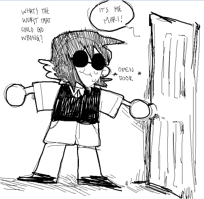 Zebreh_'s tweet photo. trying to be sneaky with that mirror shit, i still saw it

but jumpscares are less scary when i know the major plot twist spoiler .. https://t.co/BHcFGumNEt