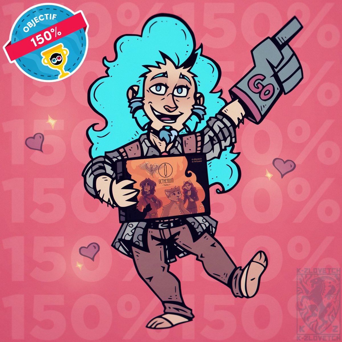 k_zlovetch's tweet photo. ⏱️H-22 : ÉNORME MERCI A TOUS POUR LES 150% SUR #ULULE !!! ON AURA UNE COUVERTURE RIGIDE POUR LES LIVRES !!! 🥰
C'EST RUSH MAIS A 200% C'EST STICKERS BONUS DANS LES PAQUETS !
➡️📕https://t.co/0MTtM1Puv1
#ArtistOnTwitter #book #crowdfunding #oetherium #art #oetherium https://t.co/XI4vEhivUd