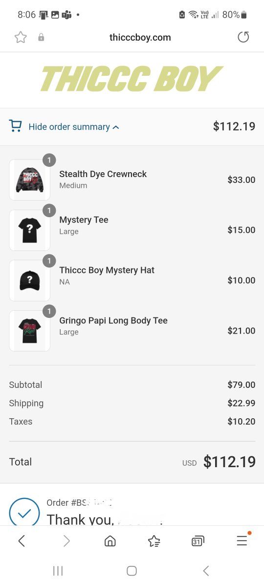 TotalPa90648039's tweet photo. Couldn't help myself, @BrendanSchaub 💁🏻. Grabbed me some bargains during the Thicccboy sale 🔥#thicccboynation #Hoodie #ThankYou #GringoPapi #RideThiccc #Thicccboy #ThicccSale
@FighterNtheKid - when is the merch dropping?
#TFATK😊 https://t.co/3aNXq37KQh