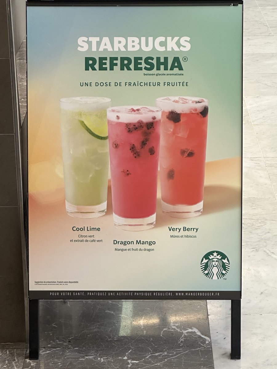 MsPiggy858's tweet photo. ⁦@Starbucks⁩ if you can do it in France, you can do it in the US! Bring back the Berry Hibiscus and let us have the Cool Lime! https://t.co/nTlHtBsDO7
