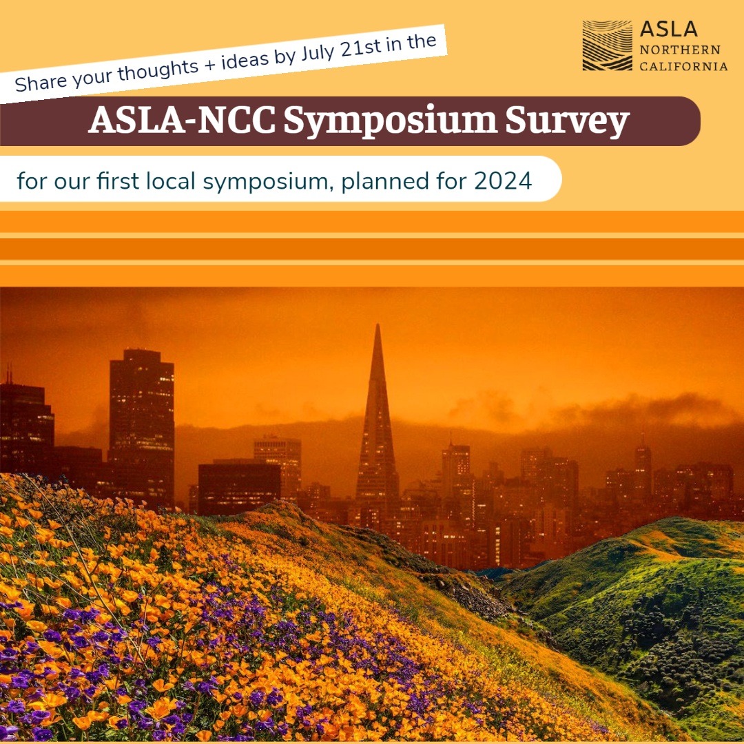 ASLANorCal's tweet image. N. Cali is facing unique regional challenges + the ASLA-NCC ExComm is brainstorming for our first local symposium (est. 2024) to gather local design professionals + allies to share ideas and visions. 💡✨ We would love to hear your thoughts (by July 21): tinyurl.com/ASLANCCSymposi…