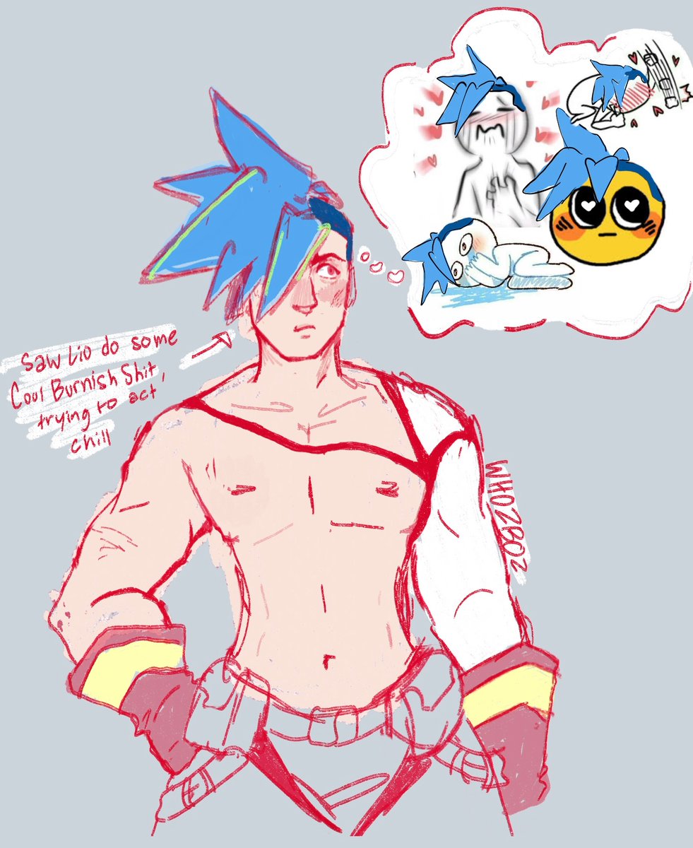 jorzot's tweet image. #GALO doodle because i wanted to draw his slutty waist 

#PROMARE #GALOTHYMOS #Galolio