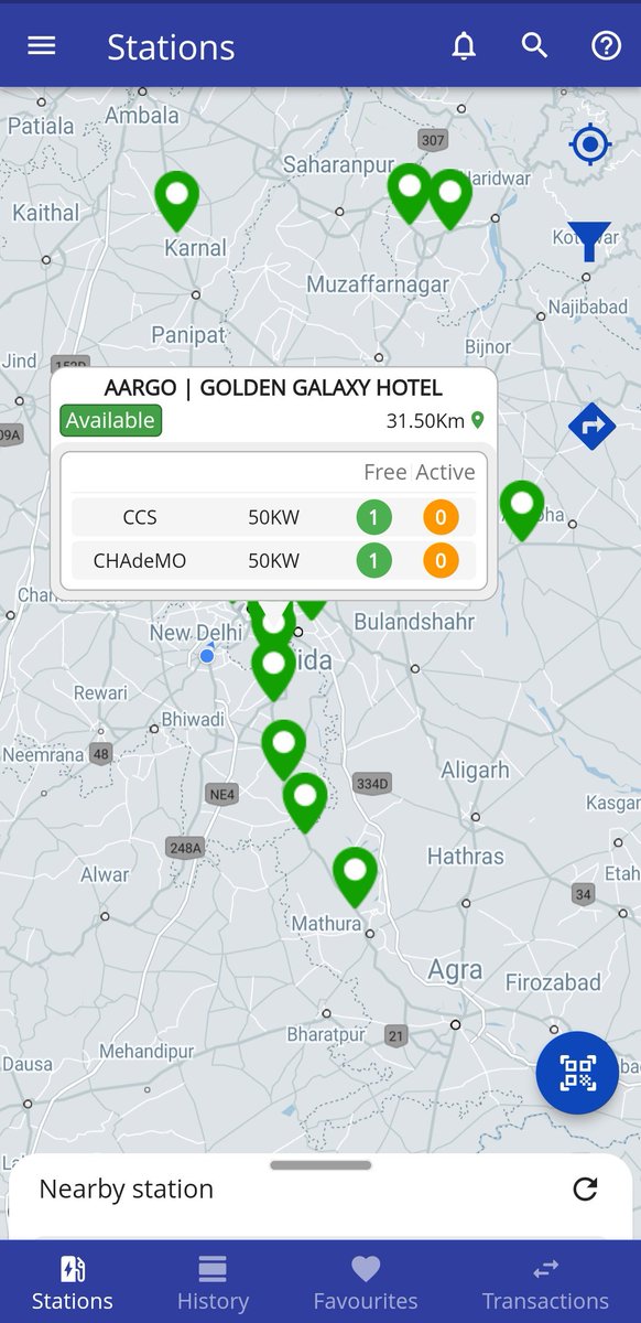 HitenderV's tweet photo. Have you tried this #ABB #DCFastCharger in #Faridabad on #AARGOEVSmart network !
This was the first fast charging machine on their network and that too at a terrific location. Having tried it myself on multiple occasions, I would recommend it to everyone.
Location : Golden Galaxy Hotels and Resorts, Faridabad, #Haryana
Map Coordinates : https://t.co/oVlk9HIUYf
Download AARGO EV Smart app and start charging !
#reliable #sustainable #EVCharging #ElectricVehicles #EVCars #EV #ElonMusk #ClimateActionNow #ClimateCrisis #ClimateEmergency #missiontozero