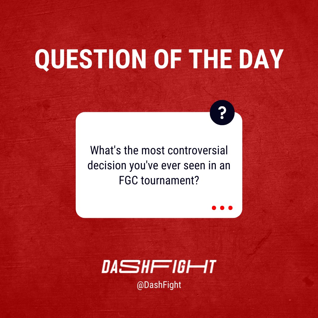 DashFight 👊 on Twitter "RT DashFight What's the most controversial