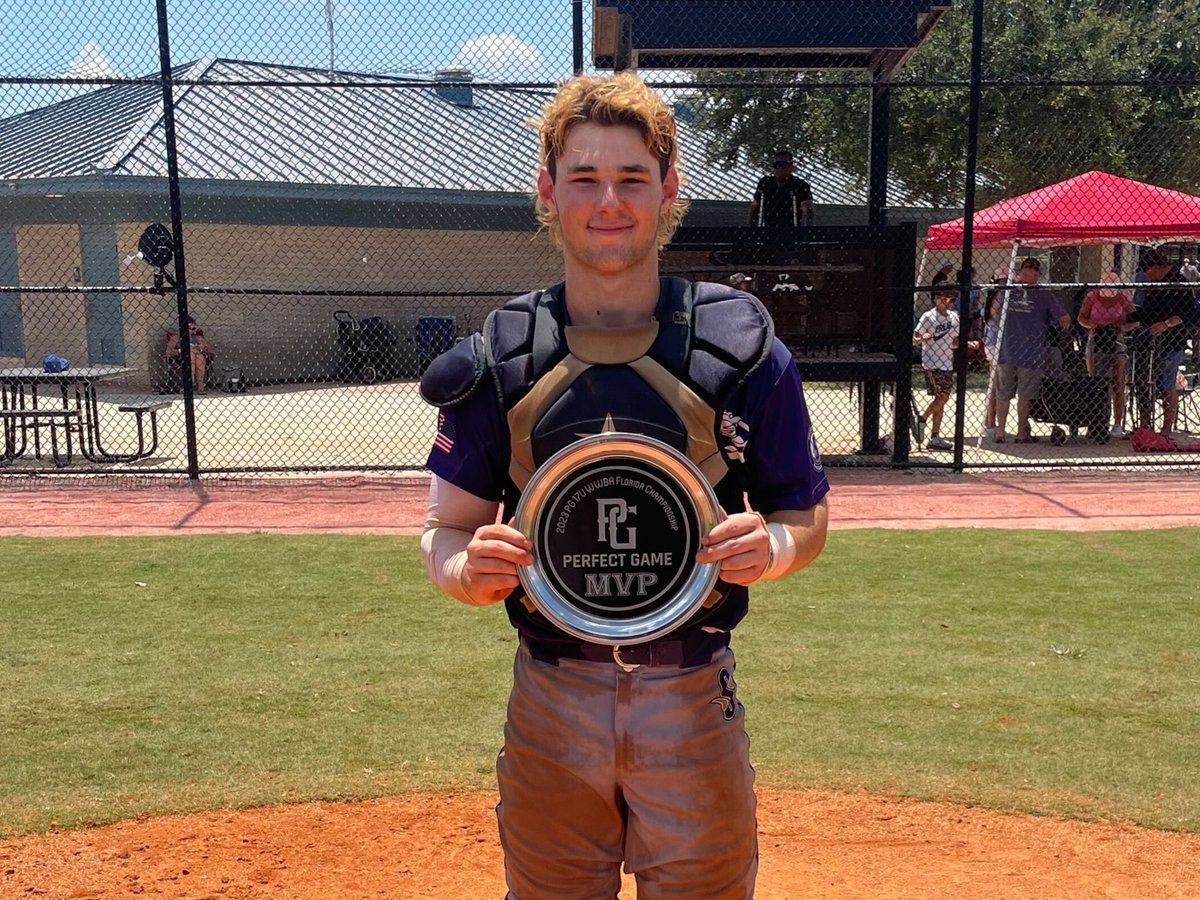 PG_Tourney's tweet image. 17u WWBA Florida Championship

🏆Champions: Scorpions 2024 
🥈Finalists: Baseball Evolution National
🏅MVP: Jackson Golden
🏅MVPitcher: Jonny Sosnowski (not pictured)