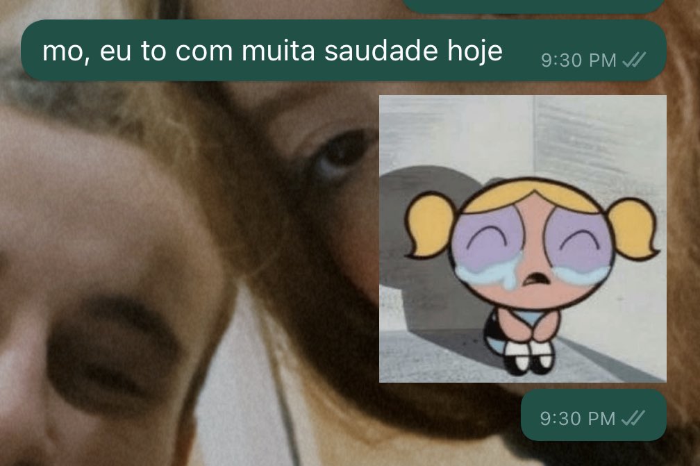 (a gente tava junto hoje de manhã) 😭😭
