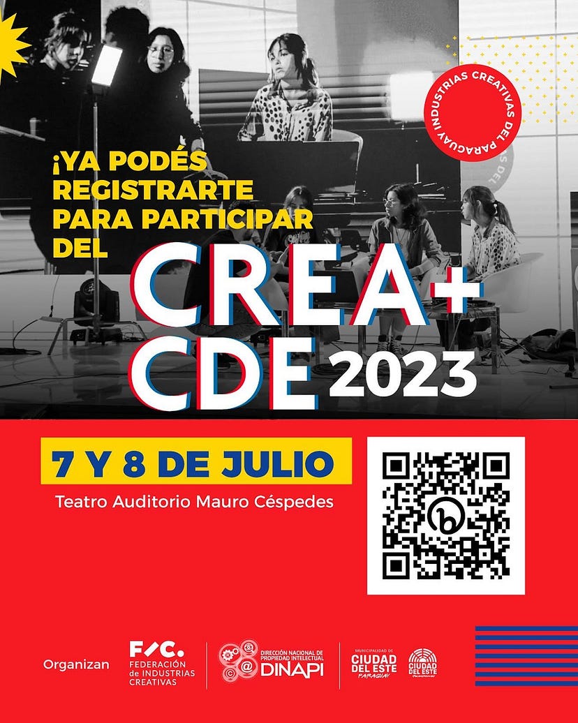 Sumate a una programación llena de actividades para que puedas inspirarte, aprender y crear más.

7 y 8 de Julio en el Auditorio Mauro Céspedes de Ciudad del Este.
