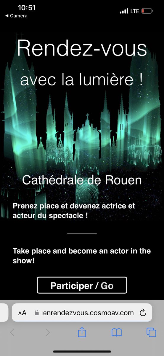 Interactive light show at the Cathedral 🕍