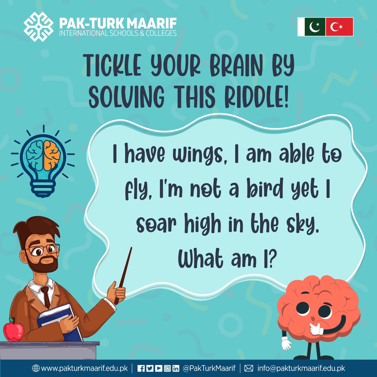 PakTurkMaarif's tweet image. 🔍 Can you crack this riddle without any help?
Think you&apos;re a riddle master? Prove it!  🧠💡

#RiddleChallenge