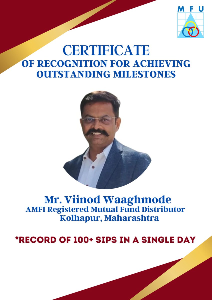 Congratulations to  Mr. <a href="/ViinodW/">Viinod Waaghmode</a>  for his record of 100 + SIPs in a single day. <a href="/GR_2608/">Ganesh Ram</a> <a href="/kannagoldsun/">Kannan Subbiah</a> <a href="/SN1608/">Sunil Nair</a> <a href="/Manish_Madan_/">Manish Madan</a> <a href="/VikramS7319/">Vikram Sharma</a>