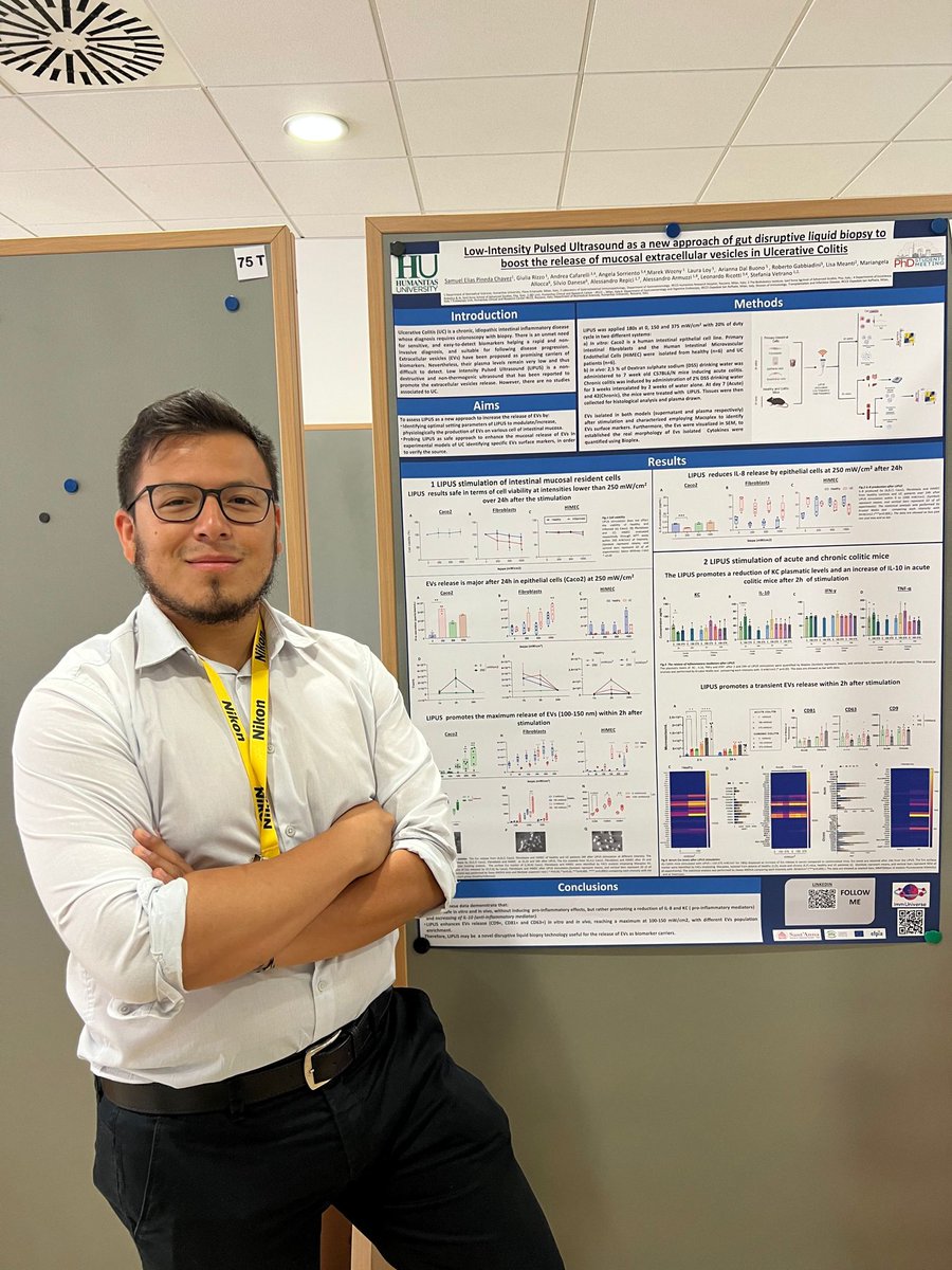 Last week it was a great opportunity at the PhD meeting 2023 to share my Ph.D. project <a href="/ImmUniverse_EU/">ImmUniverse</a> about LIPUS and EVs! Sharing ideas and meeting amazing young scientists from <a href="/HUNIMED/">Humanitas University</a> and other research centers in Milan.
