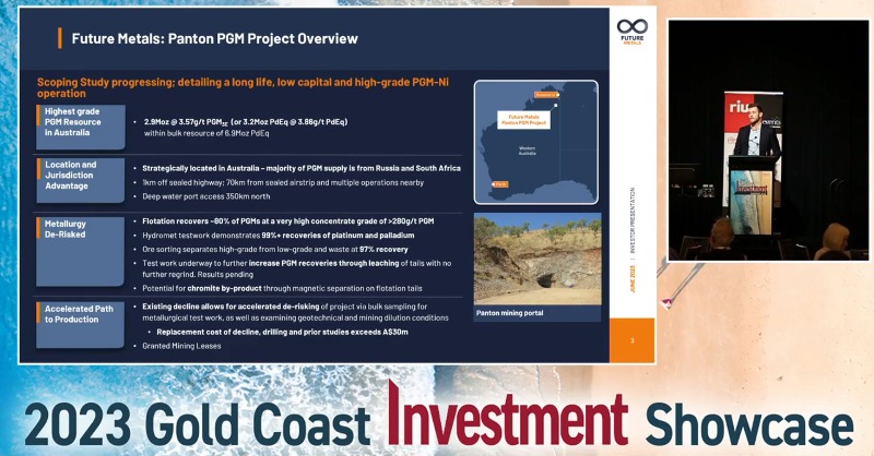_FutureMetals's tweet photo. $FME Managing Director & CEO, Jardee Kininmonth, shared the #FME story at the @VEvents_RIU Gold Coast Investment Showcase last week.
Missed the update? Follow link below to view.
#FutureMetals #PGM #ASX #AIM #Panton
