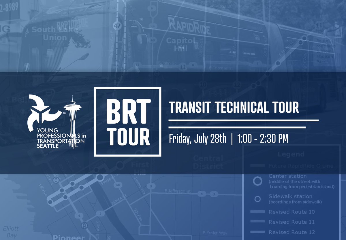 Join Seattle YPT for a bus rapid transit (BRT) technical tour on July 28th! Learn more and RSVP here: eventbrite.com/e/brt-technica…