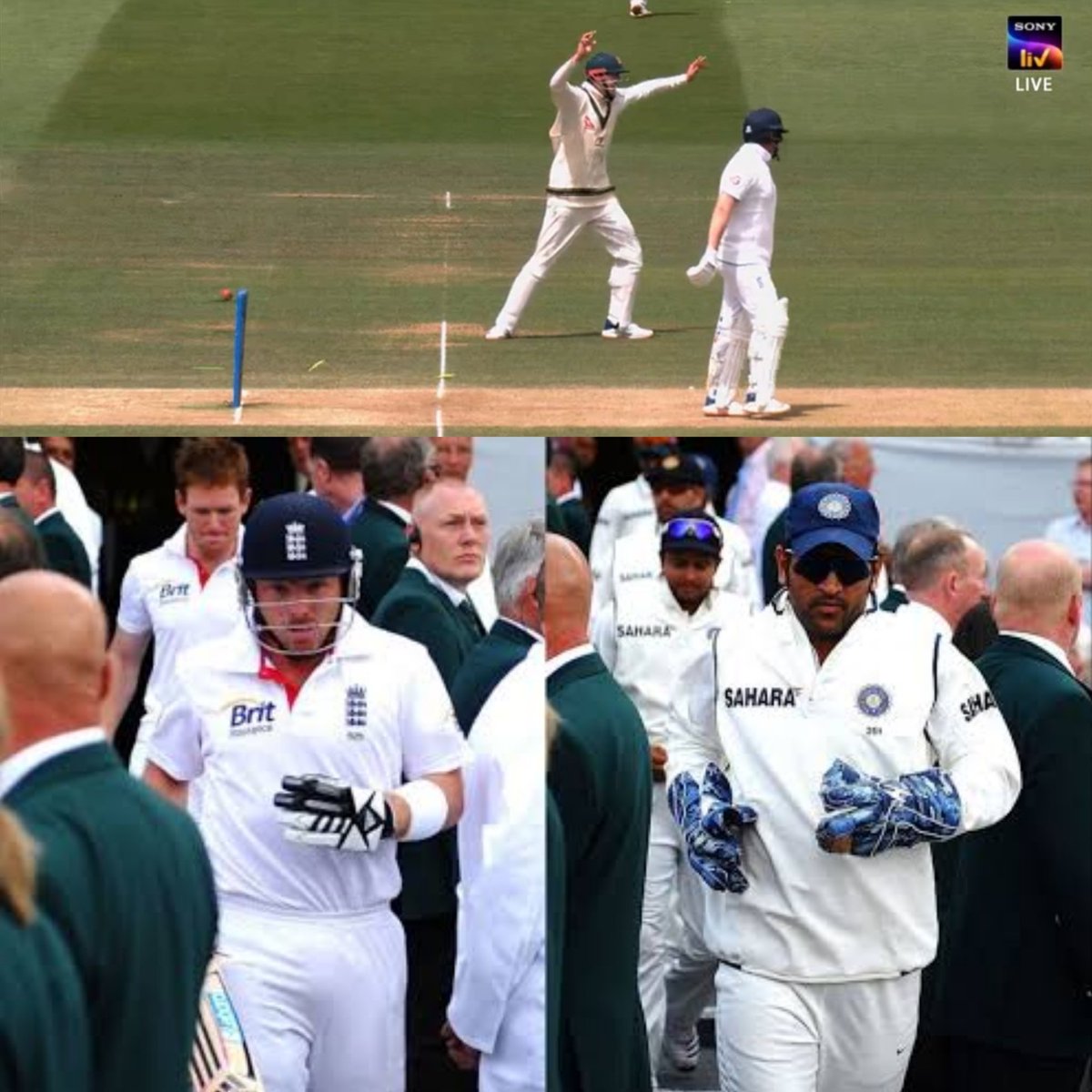 DurgeshsMertiya's tweet photo. @bhogleharsha But captain and teams approch matter most no one can be 
M S dhoni
Dhoni and team India called back Ian Bell as sportsmanship but Australians and pat Cummins didn't withdraw the appeal. That's The difference.
#Ashes #Ashes23 #Bairstow https://t.co/nFrDfSVY1s