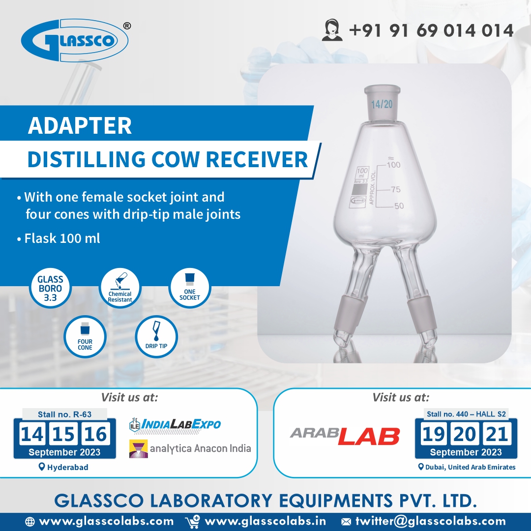 Distillation Made Effortless: Introducing the Adapter Distilling Cow Receiver! 🌪️🔬 
Unlock the Power of Precise Separations! #Distillation #LabEssentials #LabInnovation #LabResearch #LabTech #LabTools #LabEquipment #ScienceAdvancements #LabSupplies #LabLife
