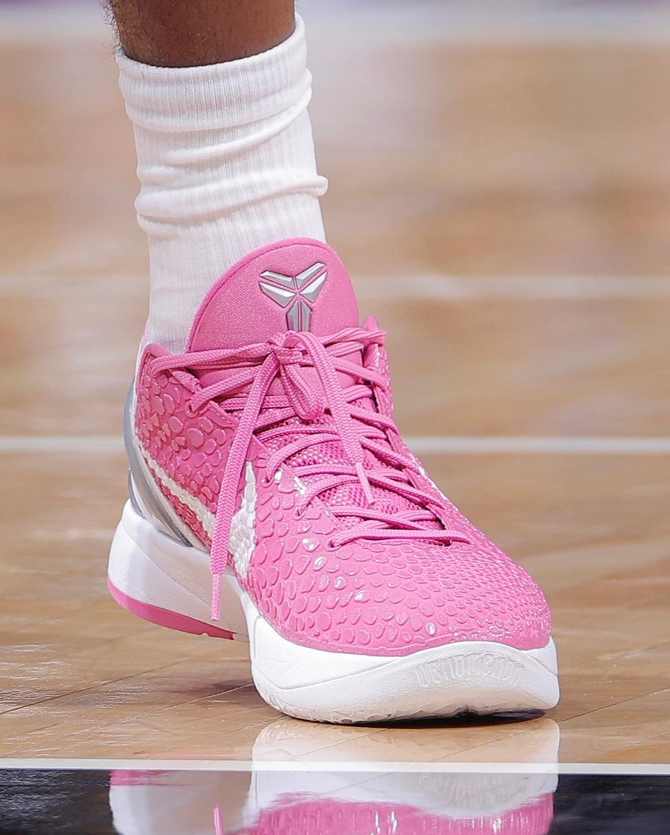 Brandon Miller made his #NBASummer debut in the “Think Pink” Nike Kobe 6 Protro! #NBAKicks