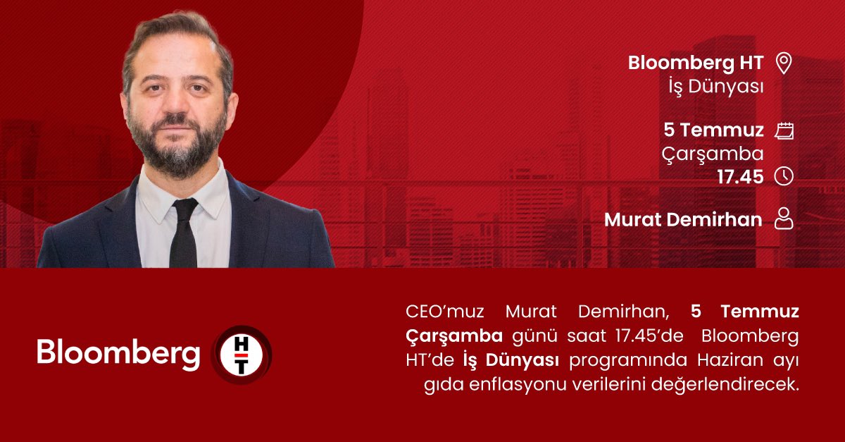 2023 Haziran ayı #enflasyon rakamları yarın açıklanacak. 

<a href="/BloombergHT/">Bloomberg HT</a> canlı yayınında, gıda enflasyonu ve piyasaya etkisini değerlendiriyor olacağım.