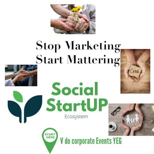 Leave the noise behind and start making a real impact. Join us in creating a vibrant social startup ecosystem with VDo corporate events YEG. Let's build something extraordinary together. 🎯✨ #MatterNotMarket #SocialStartupRevolution"