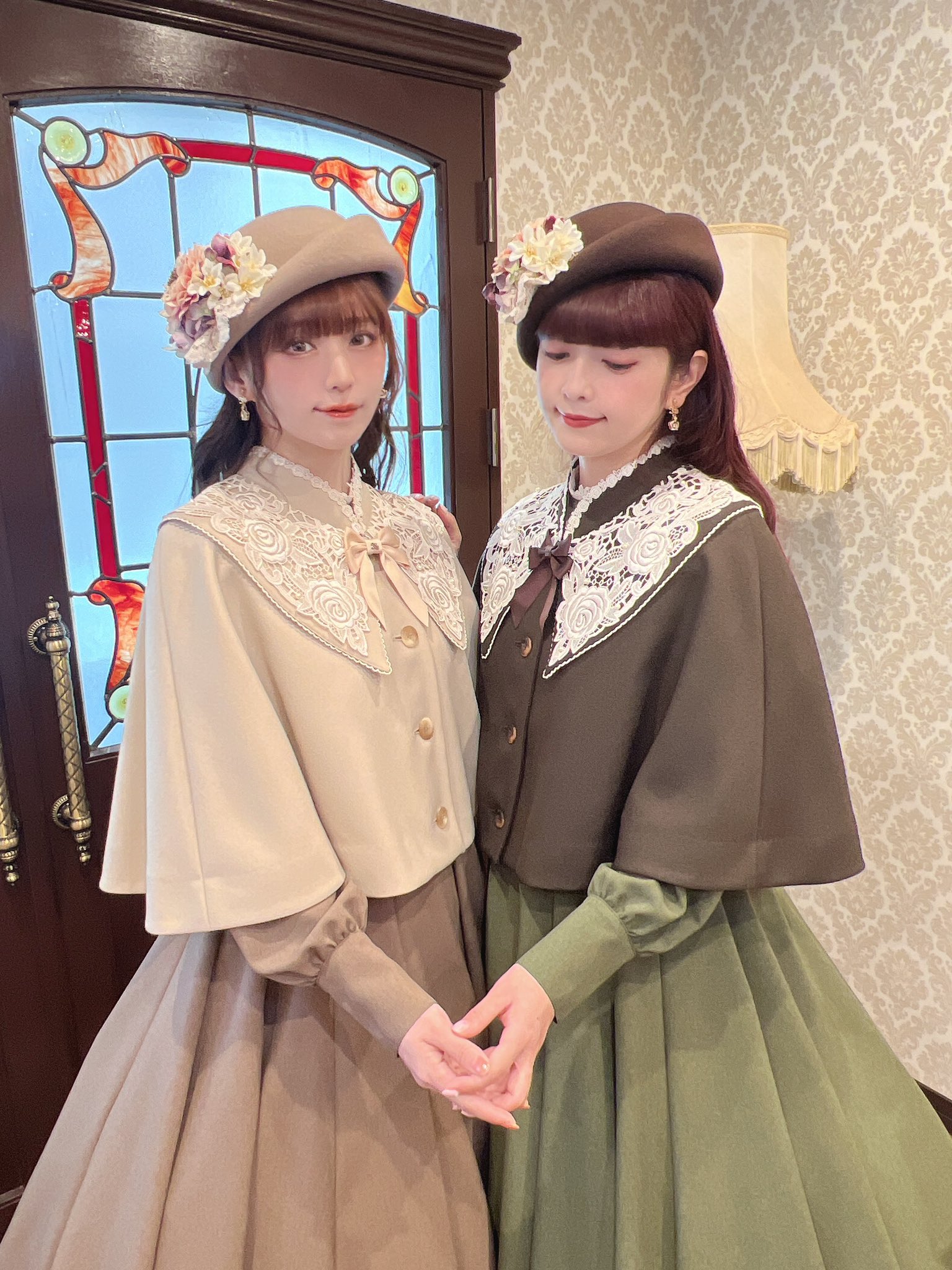 イノセントワールド リボンレースハット　グリーン×ショコラ Innocent World｜リボンレースハット Ribbon Lace Hat