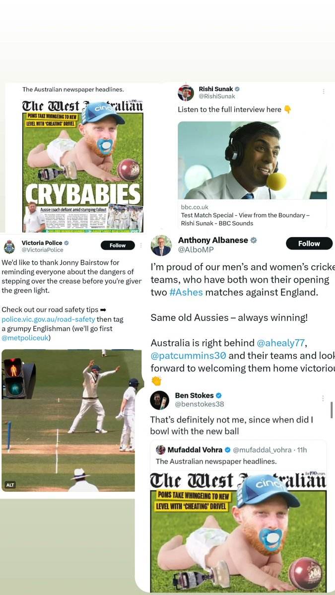 Iamanuj563's tweet photo. Rivalry ऐसा रखो कि देश का बच्चा,बच्चा, public,primeminister, police,players, newspapers, tv channels सब कुद़ पड़े 🔥
#ashes2023 #engvsaus #Ashes https://t.co/EXRmsoEzKp