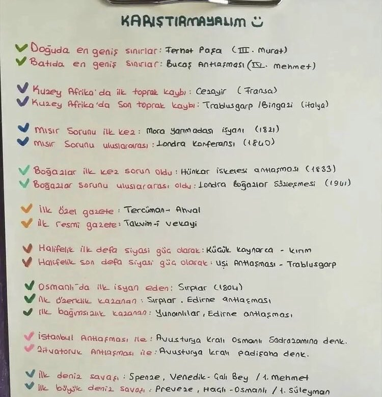 10Sinavhaz's tweet photo. KARIŞTIRMAYALIM (TARİH) ÖNEMLİ ❗️ https://t.co/EiezbgCehl