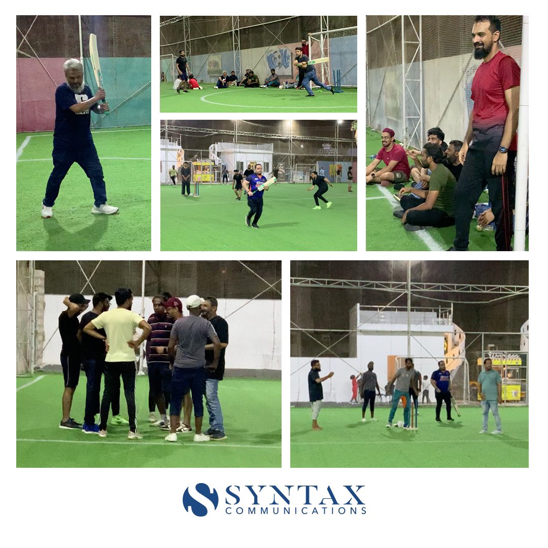 syntaxcom's tweet image. Bats, Balls, and Team Spirit: Our office comes together for a friendly cricket showdown! 🙌
#TeamSyntax