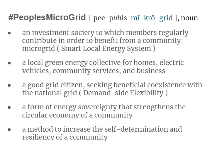 V2B2G's tweet image. #Prosumers need to be connected to buy&sell #GreenElectrons, & of course Grid-tied PV is not #GridDefection
You may like the idea of a #PeoplesMicroGrid ? Your thoughts ?