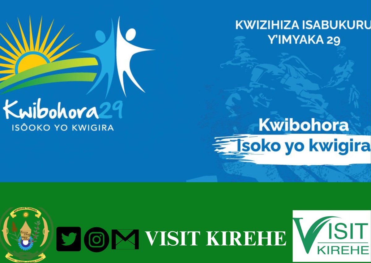 VisitKirehe's tweet photo. Umunsi mwiza wo Kwibohora ku inshuro ya 29 kuri mwese π·πΌ
#Liberation2023 #Kwibohora29
@rangira @EKGasana @NzirabatinyaMo4 @PrimatureRwanda @GovernanceRw @RwandaLocalGov @JCMusabyimana @DrDamascene https://t.co/T2QcWPldQ9