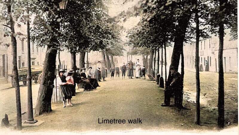 Limetree walk 1890s in Alloa Clackmannanshire