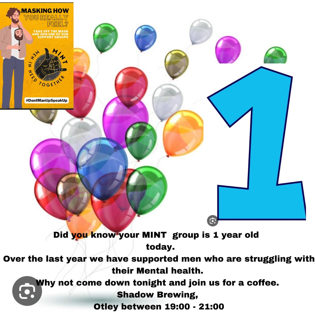 Morning legends.
Did you know your otley mint groups is 1 year old today.
Why not pop down tonight for a coffee
#Otley #birthday #oneyearanniversary 
#otleyourtown #OtleyBID #OtleyTownCouncil