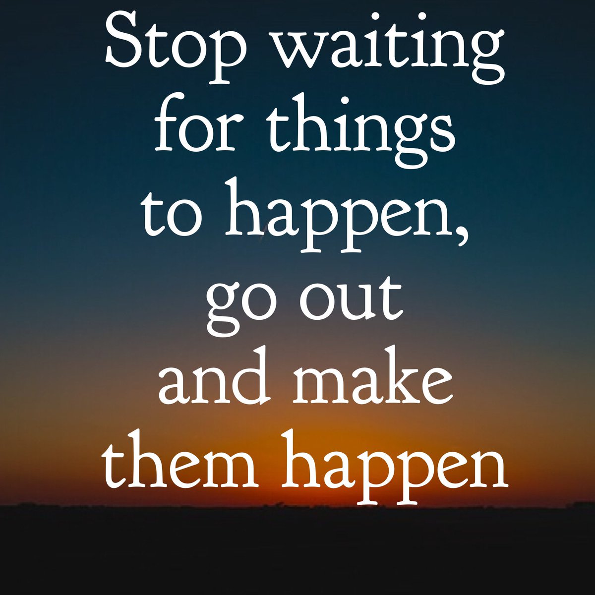 #tuesdaymotivations #quoteoftheday #quotetoliveby #motivational #inspirational #stopwaiting #forthingstohappen #gooutandmakeithappen #nowaiting #power #becomeachampion #keepgoing #NeverGiveUp #neveroutofthefight #bestrong #achieve #selftalk #neverquit