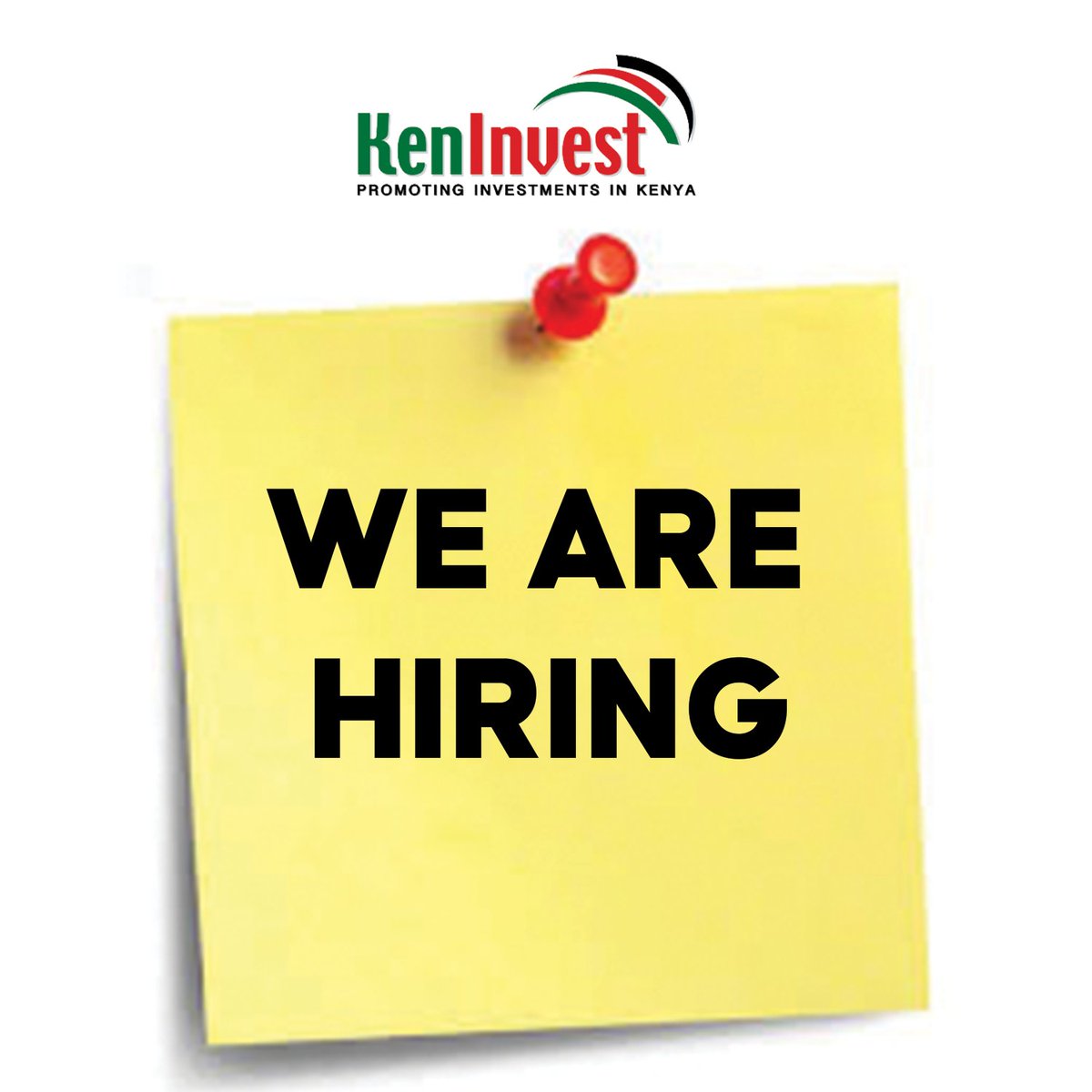 📣 Exciting Opportunity 📣
<a href="/KenInvest/">Kenya Investment Authority (KenInvest)</a> is seeking a dynamic and visionary leader to join our team as Managing Director! If you have a proven track record in driving business growth, fostering innovation, and guiding teams towards success, this role is for you. 
Apply now and take