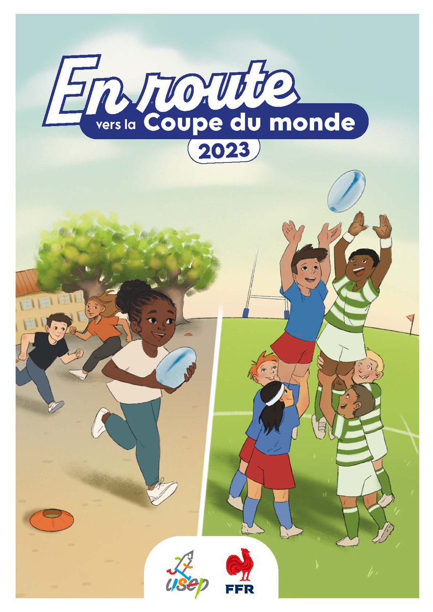 usepnationale's tweet image. L’@usepnationale et la @ffrugby ont conçu un guide pour que les enfants participant à l’opé #Scolarugby comprennent tout de la #Coupedumonde qui débute le 8 septembre avec France-Nouvelle-Zélande. Découvrez-le en téléchargement gratuit ! @education_gouv
▶️usep.org/index.php/2023…