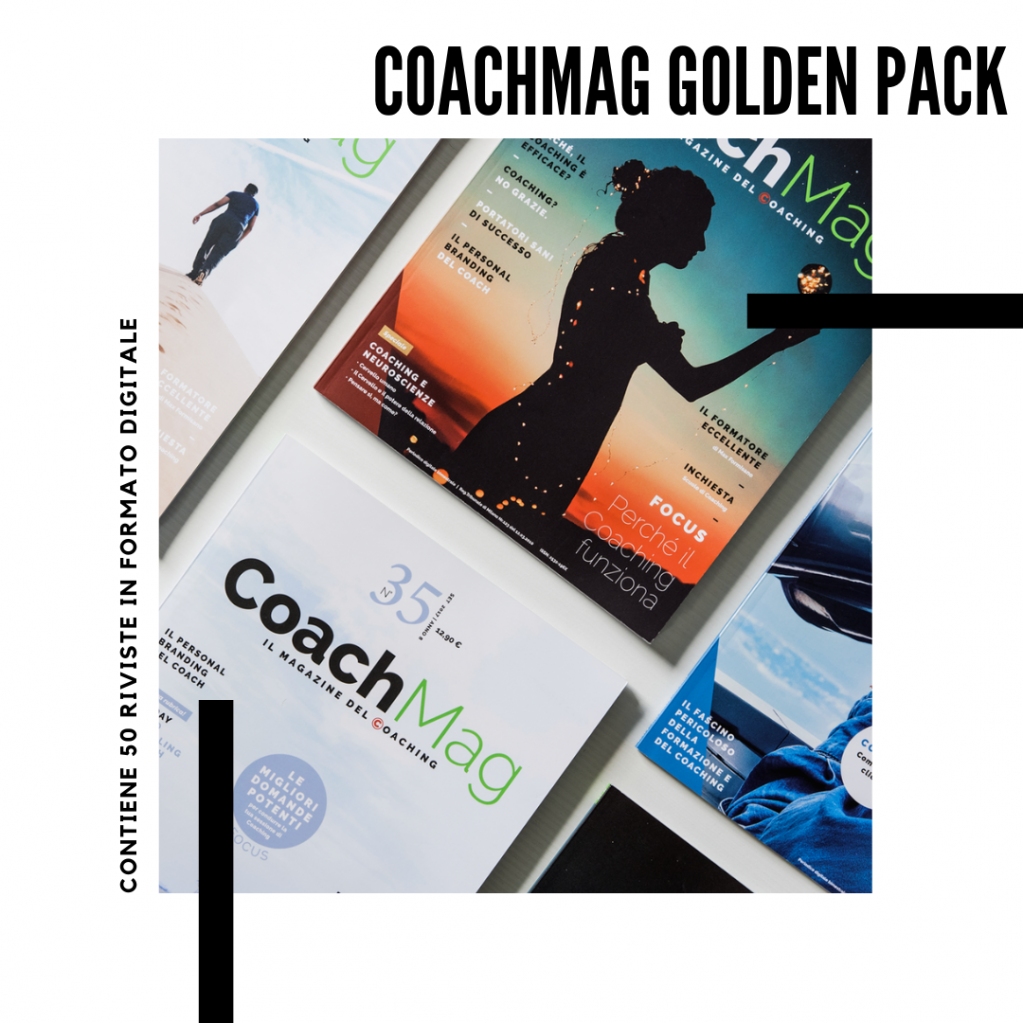 Lo sai perché a distanza di tanti anni dalla nascita di CoachMag sono ancora in tanti a comprare i primi numeri della rivista?
Perché ogni numero è un evergreen che tratta i temi più caldi della nostra professione. 
Acquista il CoachMag Golden Pack:
coachmag.it/prodotto/coach…