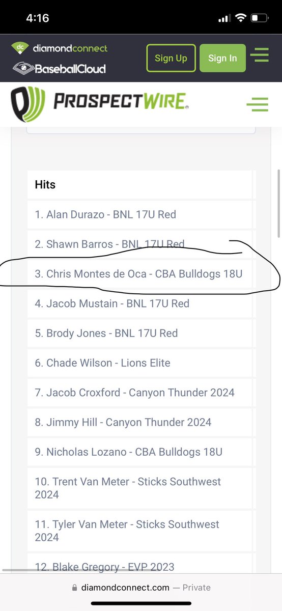 mdo_chris's tweet photo. Thank you @ProspectWire for a great tournament at the 18u Southwest Championships out in Arizona
@k_holtzleiter @coachpage_ @jgarcia147 @coach__twalk @CBABaseballUSA https://t.co/doJnSU9vg8
