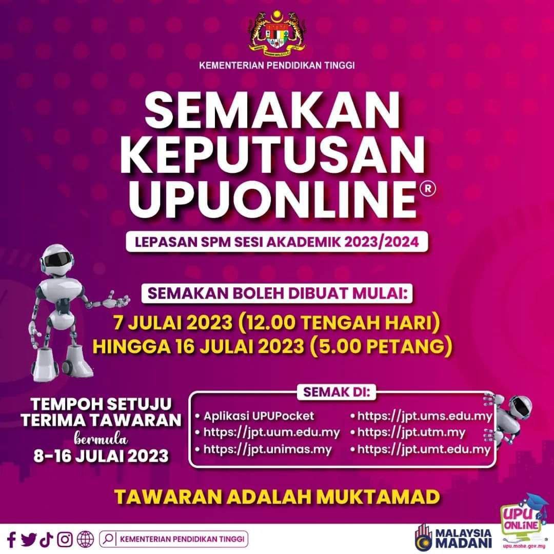 bloomzlvllet's tweet photo. info info result upu 7 julai !!!
#spm2022 #upu https://t.co/zfWW8ILMac
