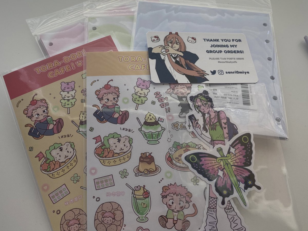 thank you for hosting these group orders !! 🦋 ☘️ <a href="/sanri0miya/">ari 🔆</a> #sanri0miyafb
