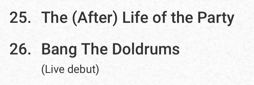my therapist: fob la2 setlist isn’t real and can’t hurt you

fob la2 setlist: