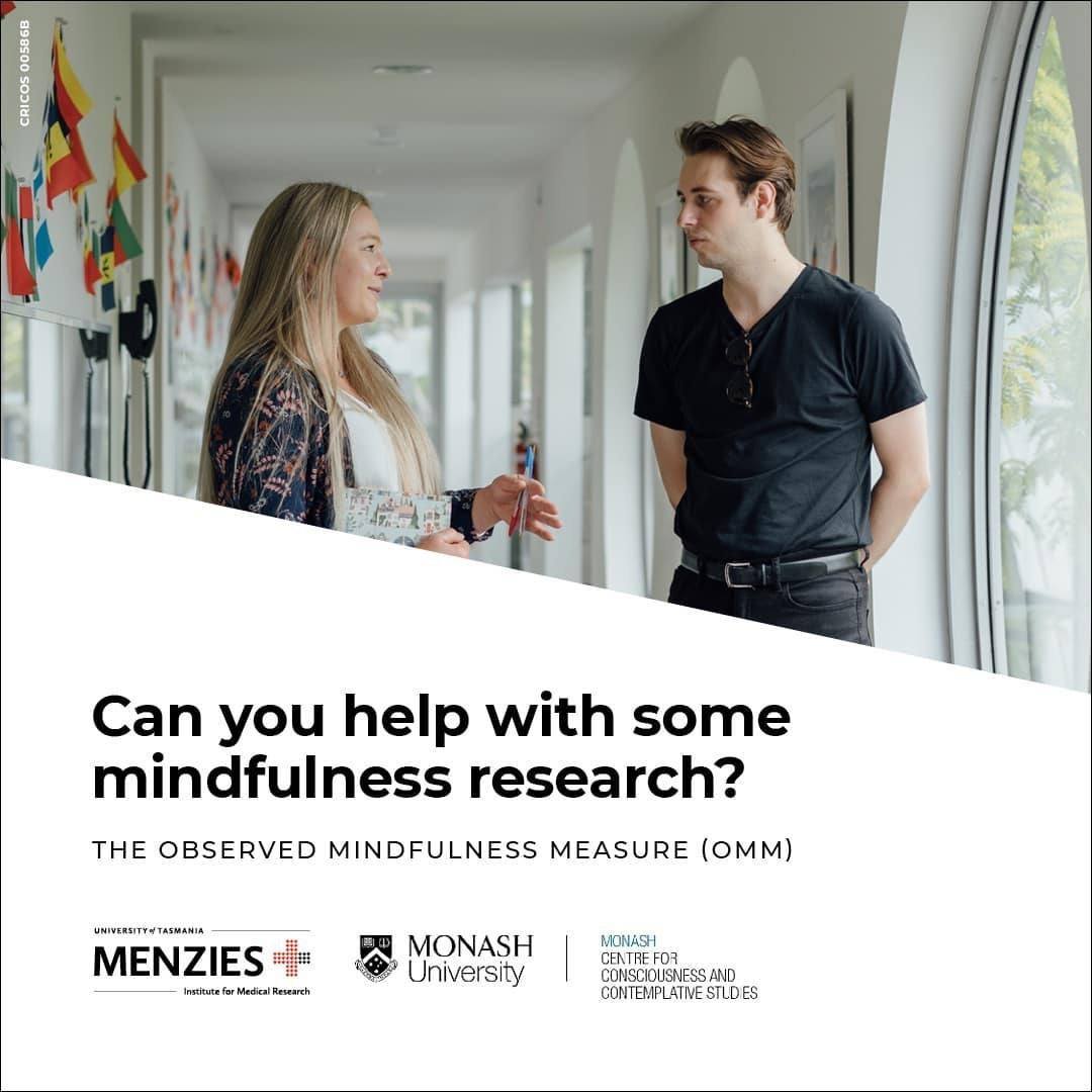 Phase 2 of the Observed Mindfulness Measure (OMM) study is now recruiting! We need 200 pairs of people who know each other to participate. It's simple to do, just find your pair &amp; do our online surveys. 

Details &amp; registration are here 👇
bit.ly/3MPXYjC