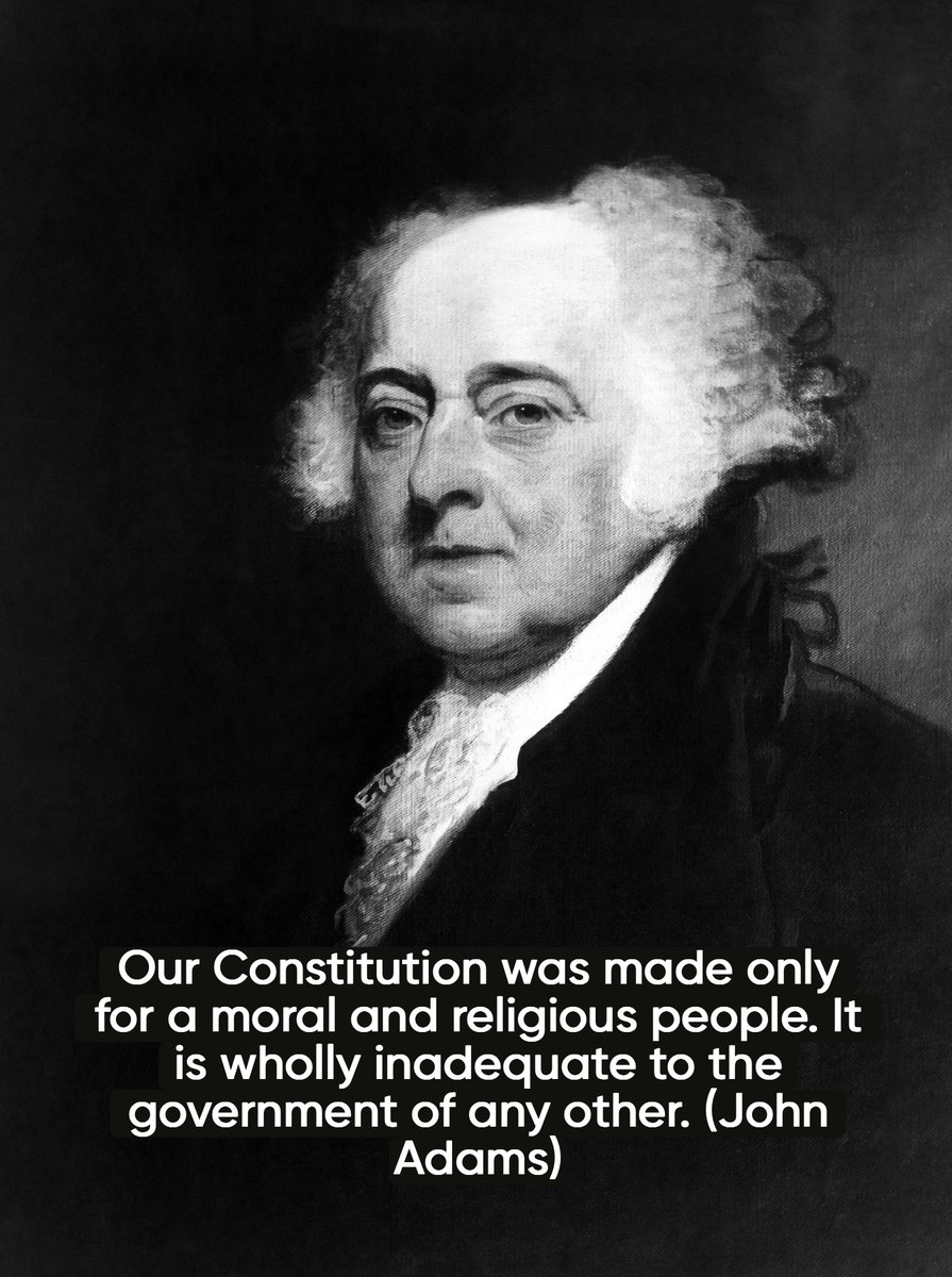 joyreaper's tweet photo. Founding Fathers:  John Adams said this:  

"Our Constitution was made only for a moral and religious people. It is wholly inadequate to the government of any other."

It is said that over 95% of Americans were Christians.  It is clear The Declaration of Independence & the amendments were written with Christianity in mind, even if not a requirement.

#Constitution #DeclarationofIndependence #HappyIndependenceDay #IndependenceDay #4thofJuly #4thofJuly2023
